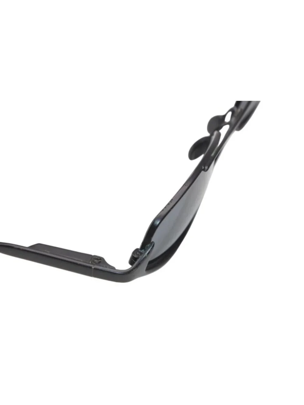 Prada Oval Sunglasses Eyewear Metal Acetate Black